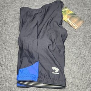 Bellwether Padded Cycling Bike Shorts Black Blue Style 11471 XL NWT